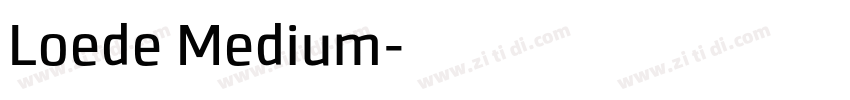 Loede Medium字体转换